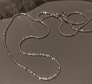 Populära 925 Sterling Silver Galaxy Sparkling ClaVicle Chain Necklace Women039s utsökta smycken Bröllopsfest födelsedagspresent2791512758