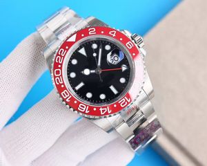 Manlig designer högkvalitativ automatisk lyxig batman titta på 40mm bioceramisk bezel swivel 2836/3186/3285 rörelse rostfritt stål klocka safir vattentät