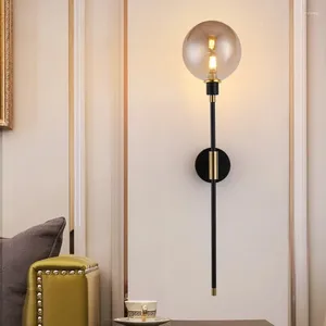 ウォールランプモダンライトガラスボールLED Nordic Aisle Corridor Lighting Sconces for Living Room Bedroom Studyインテリアホームデコレーション