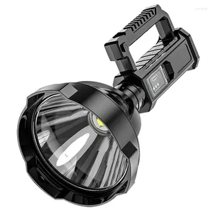 Portable Lanterns Lamp Outdoor LED Holder High-Power Waterproof USB Rechargeable Strong Light Searchlight CNIM