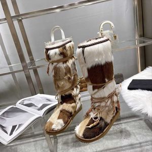 가을과 겨울 뉴 라운드 헤드 2 마리 모피 1 스노우 부츠 패션 여성 신발 따뜻한 부츠 짧은 부츠 모피 부츠 022524a