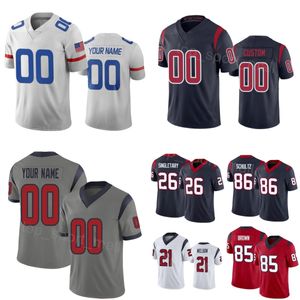 Toptan Erkek Kadın Gençlik Futbol 26 Devin Singletary Jersey 3 Tank Dell 85 Noah Brown 86 Dalton Schultz 53 Blake Cashman 6 Denzel Perryman 21 Steven Nelson Salute to