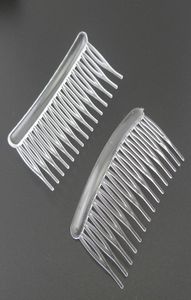 20PCS 15teeth medium size 45cm80cm White Clear plain Plastic hair combs for diy hair accessoriesSide combs for bridal wedding6733763