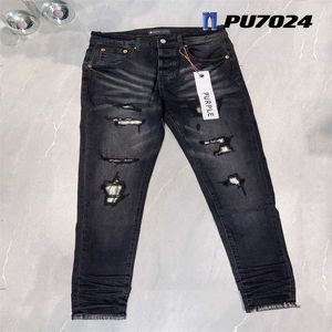 Designer roxo marca jeans para homens mulheres calças roxo verão buraco de alta qualidade bordado jean denim calças dos homens jeans roxo s4ga