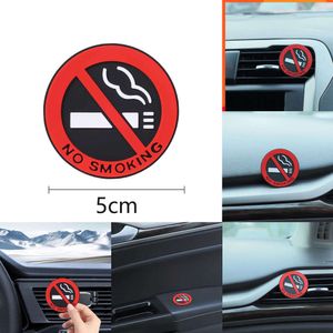 Car Upgrade NO SMOKING Sign Tips Warning Car Stickers Taxi Door Decal Badge Glue Sticker Universal Rubber Car Styling Decoration Decals