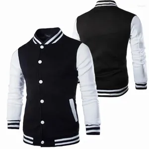 Men's Jackets 2024 Black White Solid Color Jacket Loose Clothes Casual Men Baseball Personality Street Coat Warm Fleece