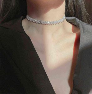 Naszyjniki wiszące pasma Fyuan Fashion Pełne naszyjniki dhroinestone Choker dla kobiet geometryczne kryształowe wesela biżuterii Prezenty na imprezę 23756014