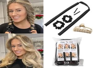 Sponge Magic Hair Curlers Lazy Curling Tong Tong Bezprzepustowe fali falowe fali wałków mokro falowani wiązki Curls Stylowe narzędzie 2 L2208055180076