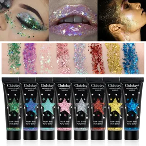 Beauty Explosion Gel Flüssiger Glitzer-Körper-Lidschatten Weihnachts-Make-up Chamäleon-Schlauch-Lidschatten