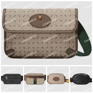 Bältesväskor Bumbag midjepåsar Fannypack Women Mens Bum Bag Fanny Packs Designer Marsupio Sacoche Leather Fashion Bumbags Classic Vin277a