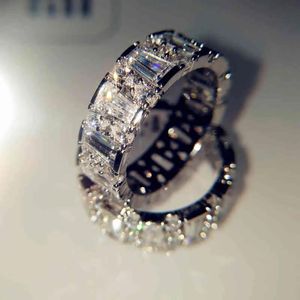 Pierścienie białe naturalne 5 karatów Moissanite biżuteria kamień szlachetny Bizuteria Solid 18 K Złote Anillos de Ring for Women Men Akcesoria