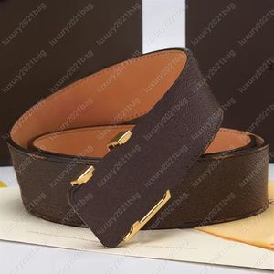 Fashion genuine leather casual business belts whole high quality womens mens metal buckle for man woman belt With box 0012707