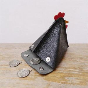 Storage Bags Cute Chicken Coin Purse Zipper Change With Keychain Small Headphone Lipstick Bag Mini Wallet Money Kids Gift