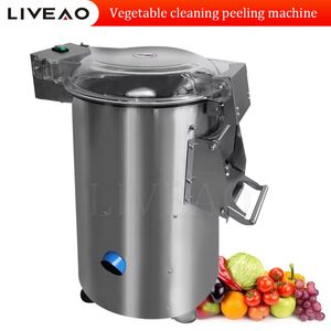 Коммерческая машина для очистки фруктов и овощей, щетка для очистки моркови, имбиря, машина для мытья картофеля