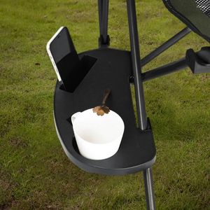 Camp Furniture Chair Cup Holder With Mobile Phone Slot Recliner Side Table Multifunction Clip On Portable For Lawn Patio Pool