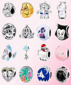 100% 925 Sterling Silver Charm Christmas Gift Classic Fairy Lion King Pärled Diy Accessories Pärlor, Fit Original Armband Women3447845
