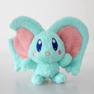 25cm Kawaii Kirby Elfilin Plush Toy Cartoon Stifted Animals Blue Big Ears Elf Plushie Kids Plush Toy