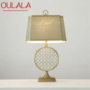 Bordslampor Oulala Modern Lamp Bedside Led Classical Design E27 Desk Light Home Decorative For Foyer Living Room Office sovrum