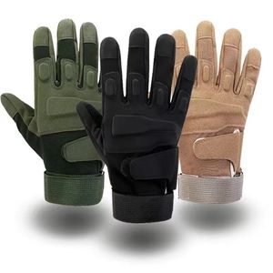 Outdoor Tactical Full Finger Bicycle Antiskid Cycling Gloves Military Army Paintball Shooting Airsoft Combat Protection Glove 231226