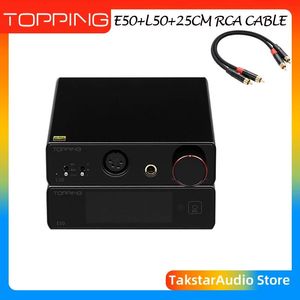 Auricolari Topping E50 MQA Decodificatore + Topping L50 NFCA Amplificatore per cuffie + Cavo RCA