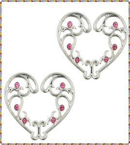 3 paia clip sexy non forate su anello per capezzolo finto diamante rosa gioielli per il corpo coprimorsetti copertura giocattolo adulto sesso piercing regolabile S8889508