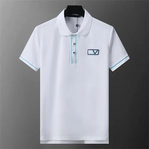 Дизайнерские рубашки поло мужские роскошные поло повседневные мужские футболки с буквенным принтом и вышивкой модная футболка High Street Man M-3XL 4xl ss