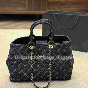 Women Luxury Shopping Designers Shoulder Tote Bag Purse Large Bags Capacity Denim Casual Handbag Chain crossbody designer totes 2024