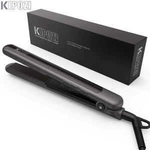 Prostownicy Kipozi Profesjonalne włosy płaskie żelazo 2 w 1 Curler do włosów Regulowany temperatura szybkie ogrzewanie prostownica prostownica żelaza
