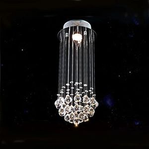 Chandeliers Modern K9 Crystal Chandelier chain chandelier lighting Spiral Drop Crystal Lighting Chandeliers Stair Lights for Staircase