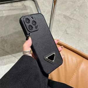 Funda para teléfono de diseñador Fundas de marca P de lujo Fundas para iPhone 15 Pro Max Funda de cuero a prueba de golpes para iPhone 14 ProMax Plus 13 12 11 Fundas para teléfono con letras de moda