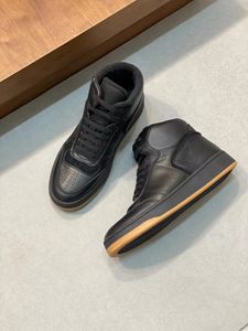 Elegant kvalitet SL/61 män sneakers skor hög topp kalvskinn läder tränare vita svart skateboard promenader komfort party klänning rund tå kör sport eu38-46 med låda