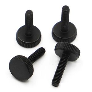 Other Home Garden 1-10Pcs Din653 Gb835 Black Carbon Steel Flat Head Thumb Screw Hand Tighten Computer Screws M3 M4 M5 M6 M8 M10 Dr Dhqrs