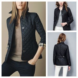 Womens Burbery Jacket Designer Winter Autumn Coat Fashion Cotton Slim Jackets Plug Size S-3XL