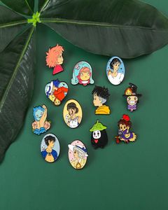 Ghibl Studio Enamel Pins Characters Anime Brooches for Fans Whole Badge Backpack Jewelry Accessories For Women Men7841349