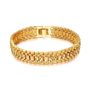 Chunky Herren Handkette Armbänder Männlich Großhandel Bijoux Gold Silber Farbe Link Armband Für Männer Schmuck Pulseira Masculina 231226