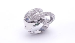 WholeSheep Kopfring Silber offener Ring Tiereinsatz Bohrer Ornamente Modische Vergoldung auf Kupfer 9596460