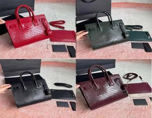 Sac de jour dziecięcy torba luksusowa designer klasyczne torebki krokodyl wytłoczona skórzana torba ręczna