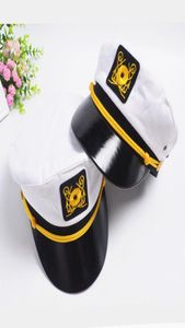Erkekler için Donanma Şapka Kapağı Kadın Çocuklar Çapa Logosu İşlemeli Ordu Kapağı Kaptan Şapkalar Erkek Kızlar Tekdüze Kapak Ayarlanabilir GH9321679