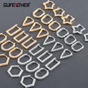 Necklaces Gufeather M1015,jewelry Accessories,pass Reach,nickel Free, Gold Rhodium Plated,copper,jewelry Making,clasp Hooks,6pcs/lot