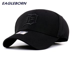 2022 Spandex Elastic Fitted Hats Sunscreen Detroit Baseball Cap Men Kvinnor Justerbara mössor Casquette Gorras Bone Reta Hela 2202868382