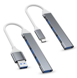 Hub usb 30 tipo c hubs 4 portas multi divisor adaptador otg alta velocidade prático docking station universal para xiaomi lenovo macbook6992787