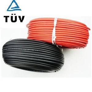 アクセサリーAllmejores Solar PV Cable Solar Panel Systemのための赤いブラックケーブル1500V 4mm2/6mm2（12/10awg）Tuv UL承認10m/ロール