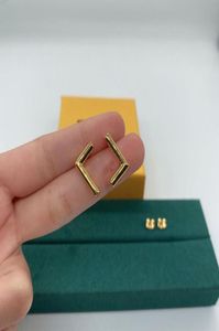 Designer Gold Stud Earrings Fashion Letter F Luxury Charm Jewelry Designer Earring For Women Jewelry Hoop Huggie StudStuds men D215471335