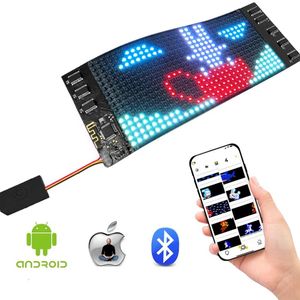 Anzeige LED-Anzeige Mini Flexible LED-Anzeigeleiste Vollfarbiger beleuchteter Ticker Weicher Bildschirm Digitale Nachrichtenbewegung Mini Flexible LED-Anzeige