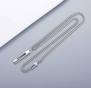 Europe America Retro Men Lady Women Cupronickel Silver Plated Bead Chain Halsband med graverade G -initialer Lång pendel3331910