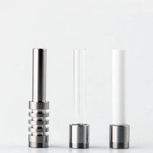 Replacement 510 thread titanium nail smoking accessories 10mm 14mm 18mm ceramic quartz tip nails for nectar collector kit concentrate dab straw water pipe bongs