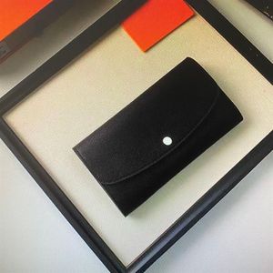 M60143 Iris plånbokkornen Mahina läder perforerade mönster kvinnor långa plånbok vippkoppling plånböcker Lady Zipper Coin Card Holder PU3105