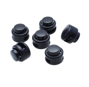 NEW 100pcslot Plastic Cord Lock Toggle Stopper Black For Paracord Size11mm12mm 8782112