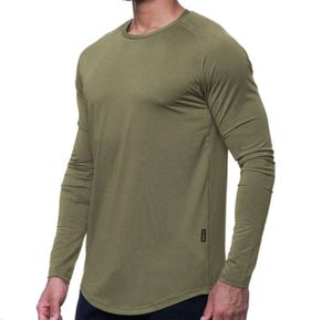 Lu Männer Yoga Outfit Sport Langarm T-shirt Herren Sport Stil Enge Training Fitness Kleidung Elastisch Schnell Trocknend Tragen Abnehmen gfhdfh dfg 145