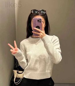 Women's Sweaters Designer Brand 2023 Early Spring New Embroidered Knitted Sweater Fabric with Soft Breathable and Comfortable Yarn Texture AE26